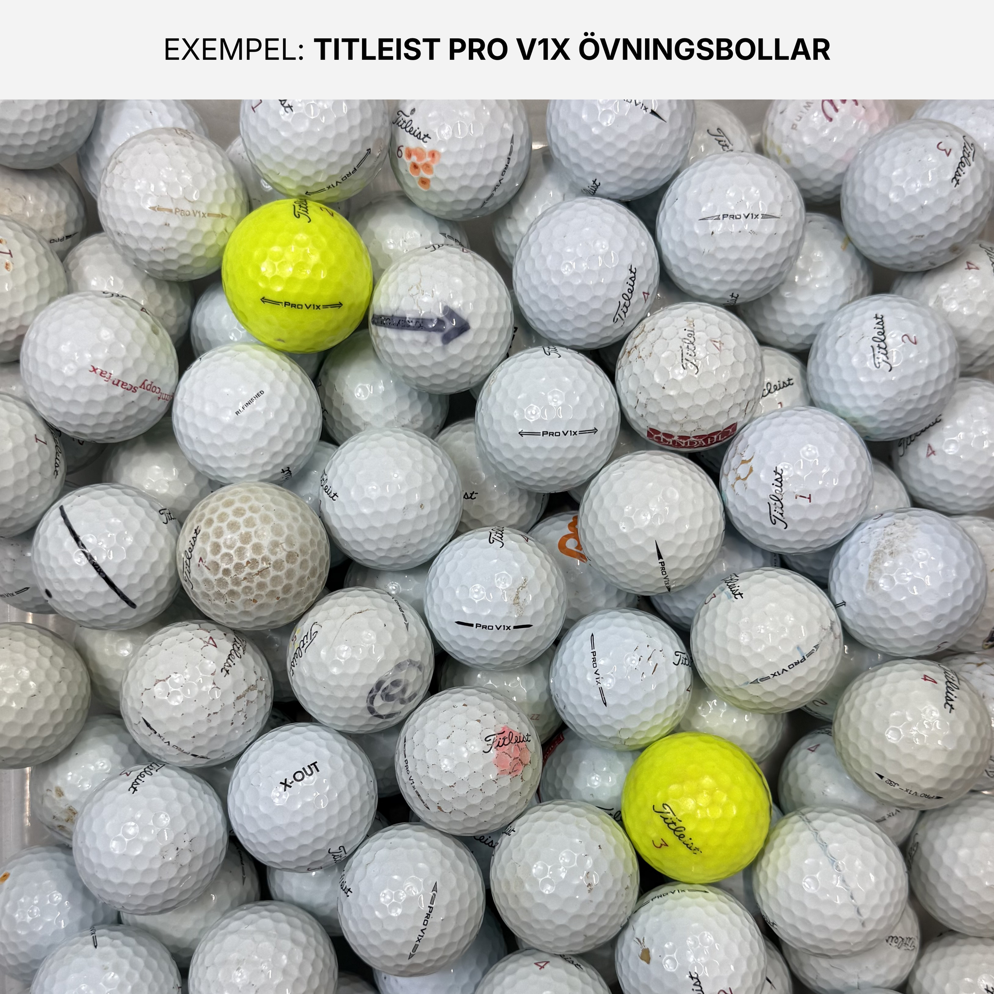 Titleist Pro V1x Övningsbollar 50-Pack