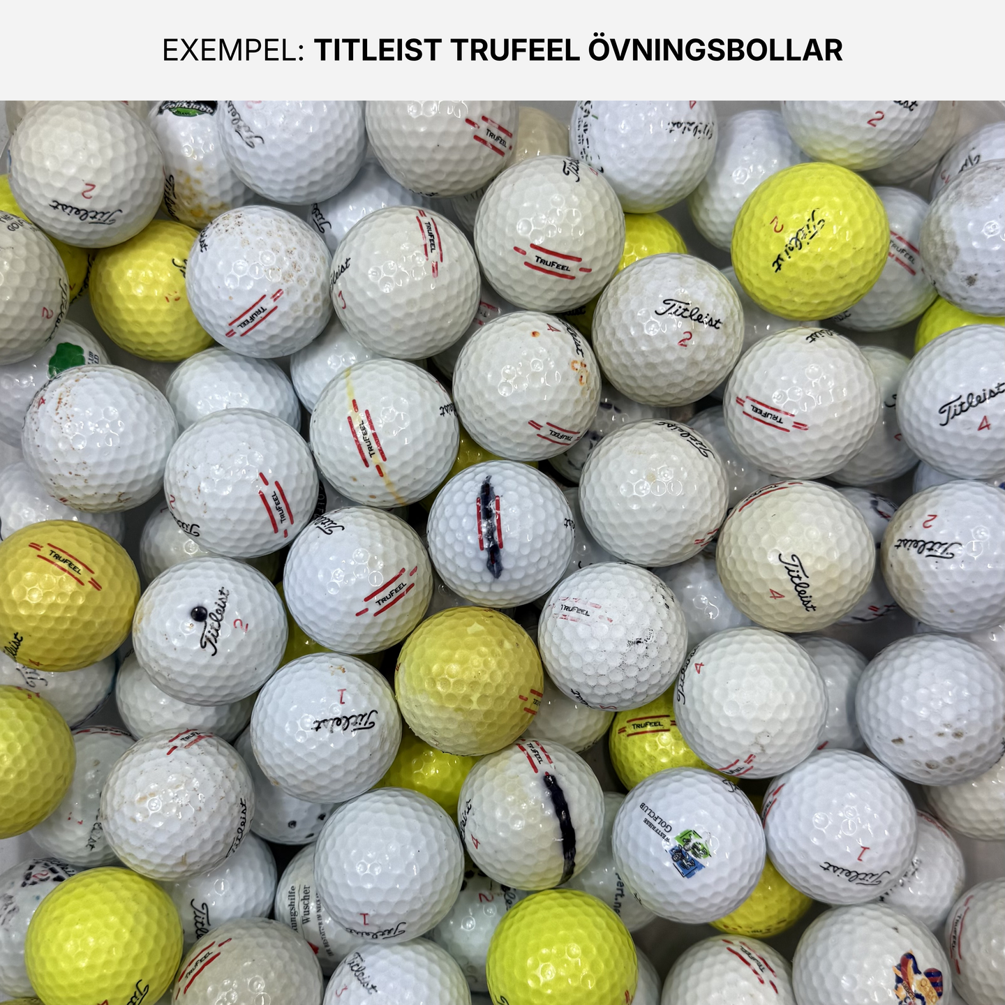 Titleist TruFeel Övningsbollar 50-Pack