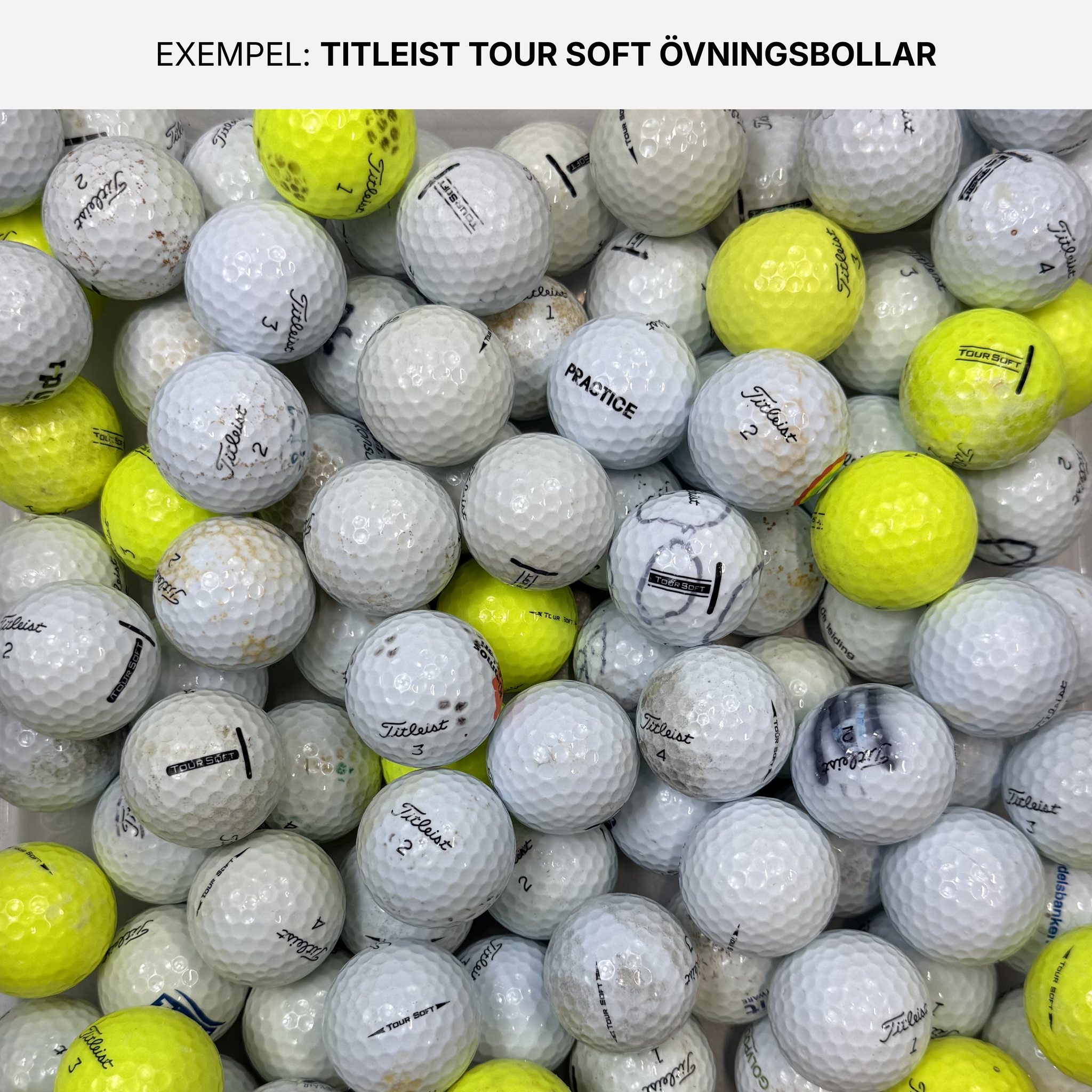 Titleist Tour Soft Övningsbollar 50-Pack