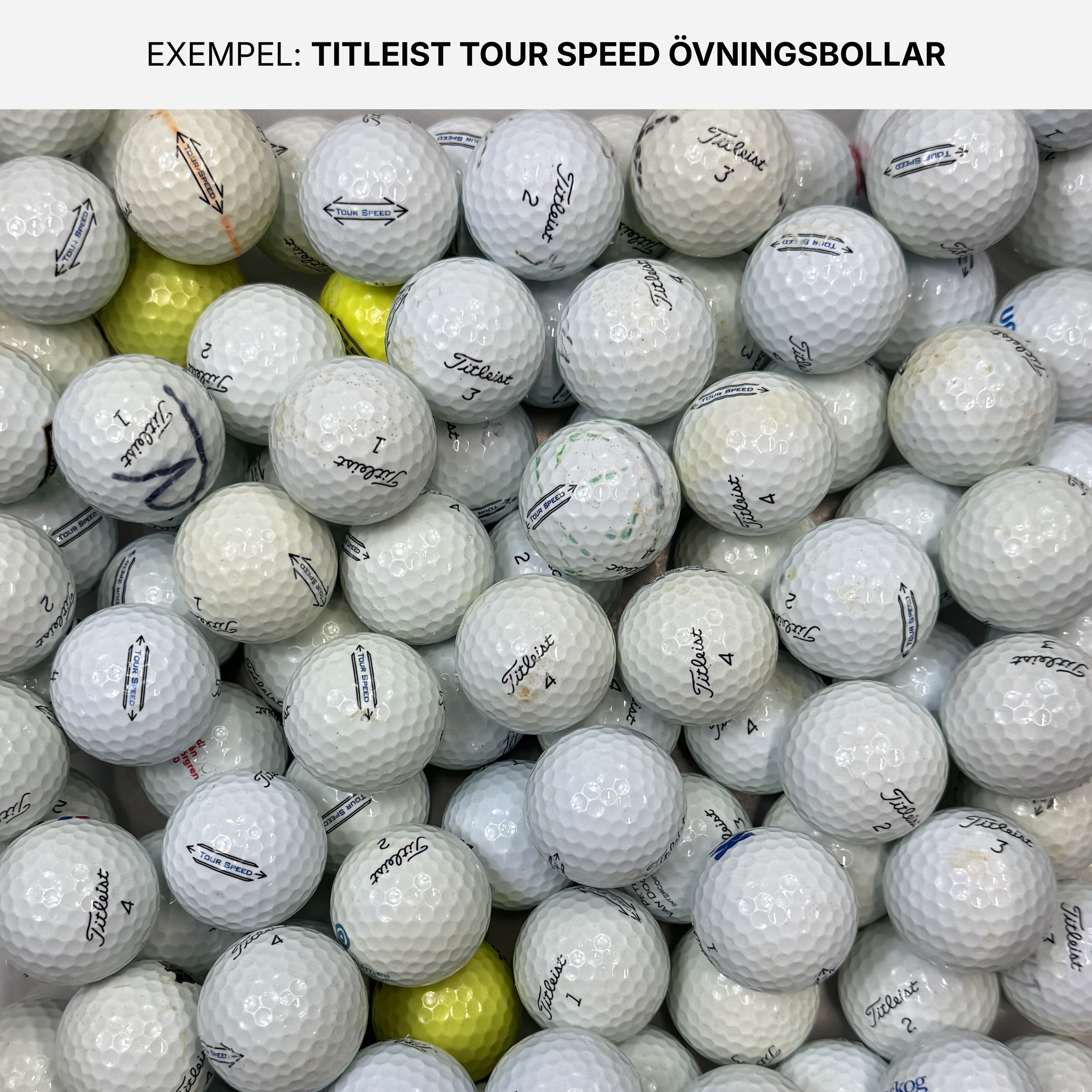 Titleist Tour Speed Övningsbollar 50-Pack