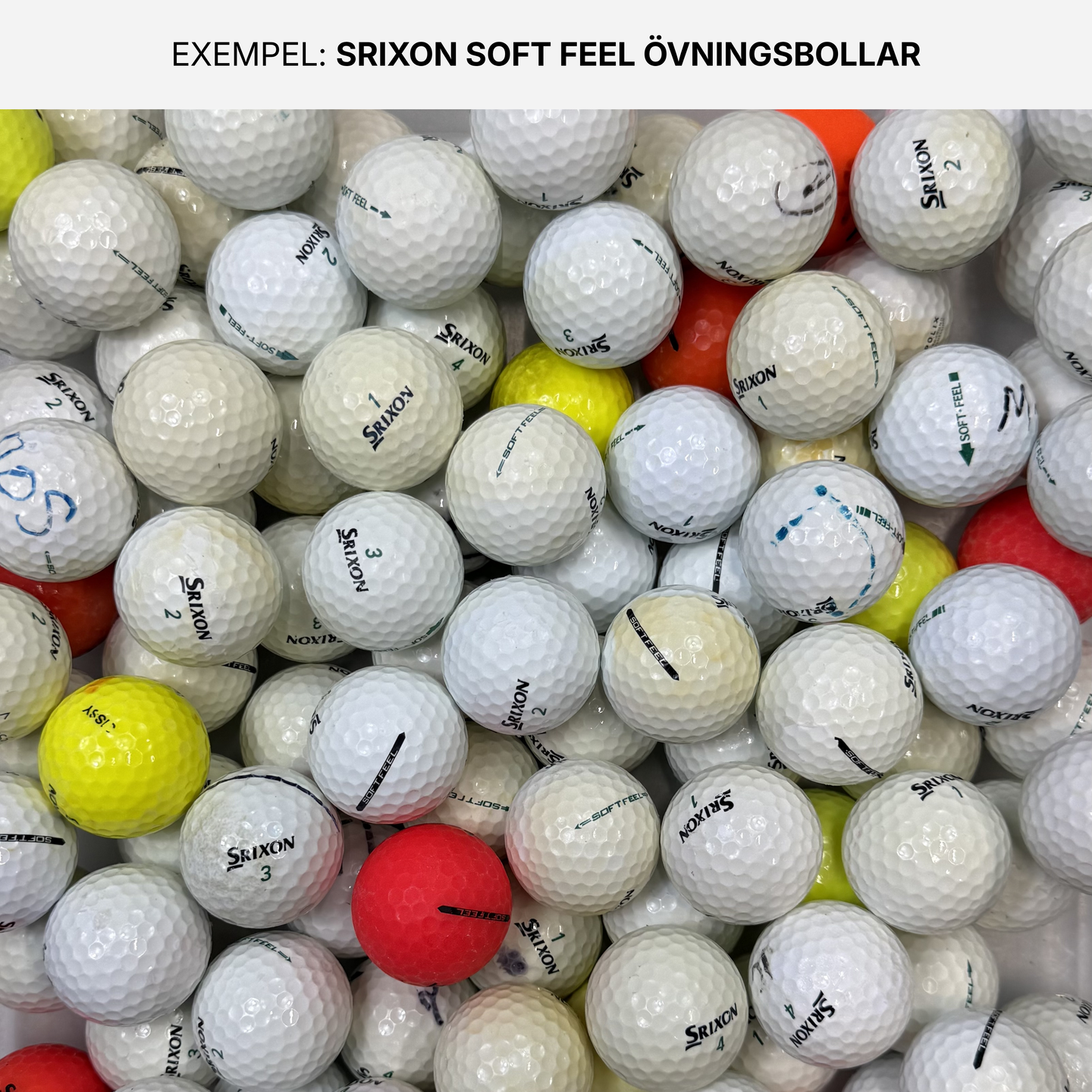Srixon Soft Feel Övningsbollar 50-Pack
