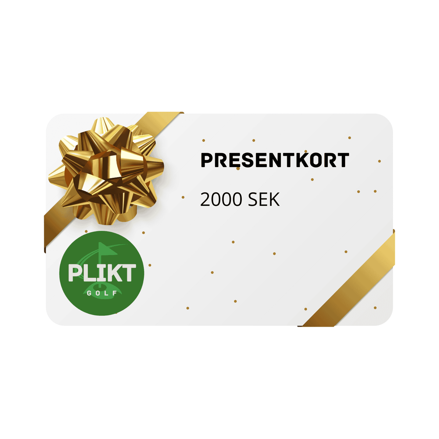 Presentkort 2 000 SEK på Plikt Golf