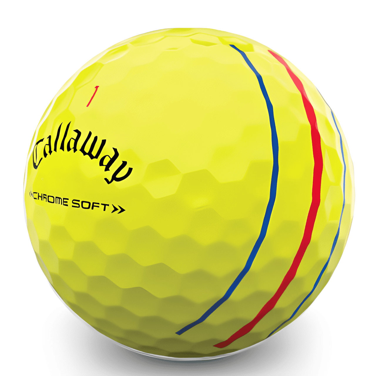 Callaway Chrome Soft Triple Track gul - Billiga golfbollar