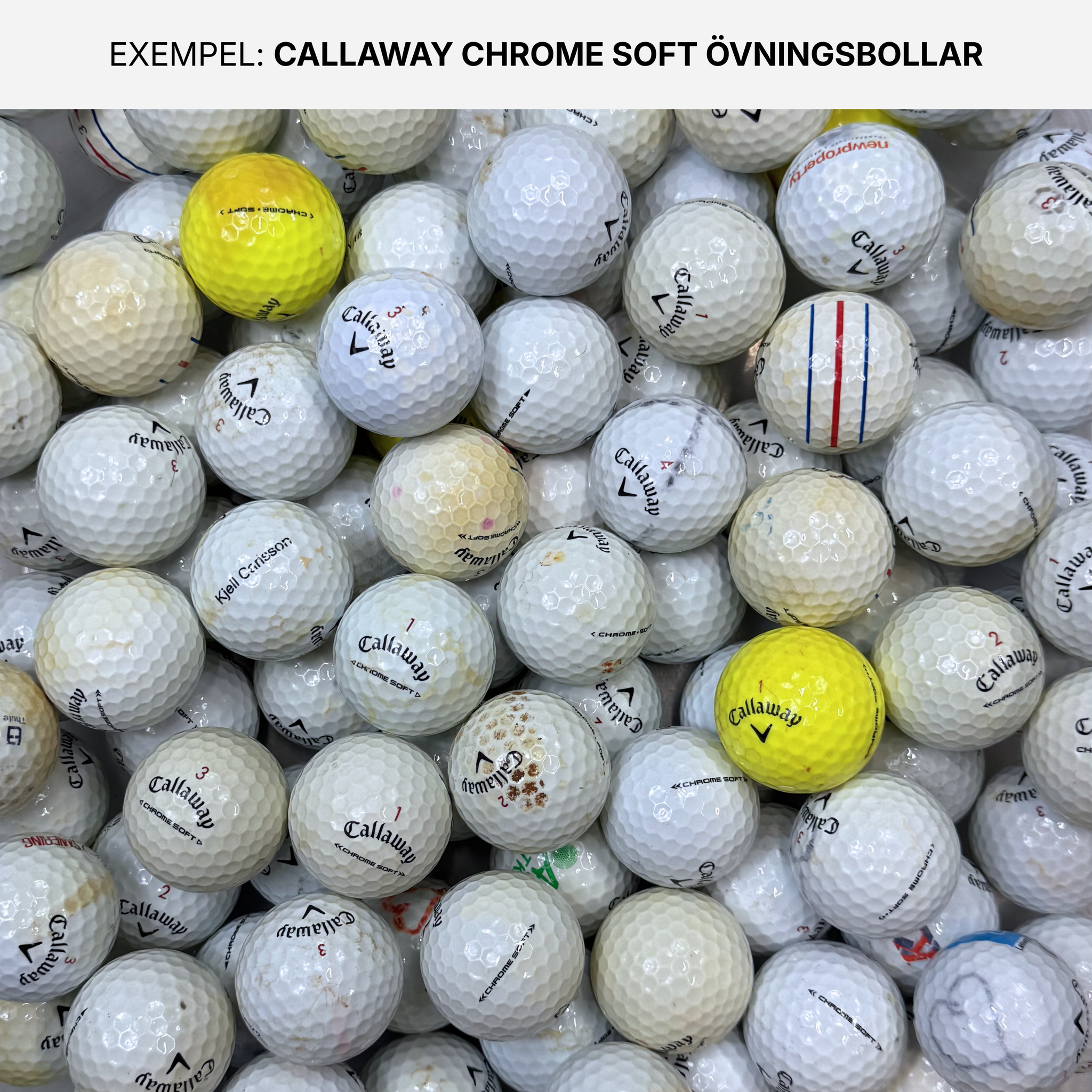 Callaway Chrome Soft Övningsbollar 50-Pack
