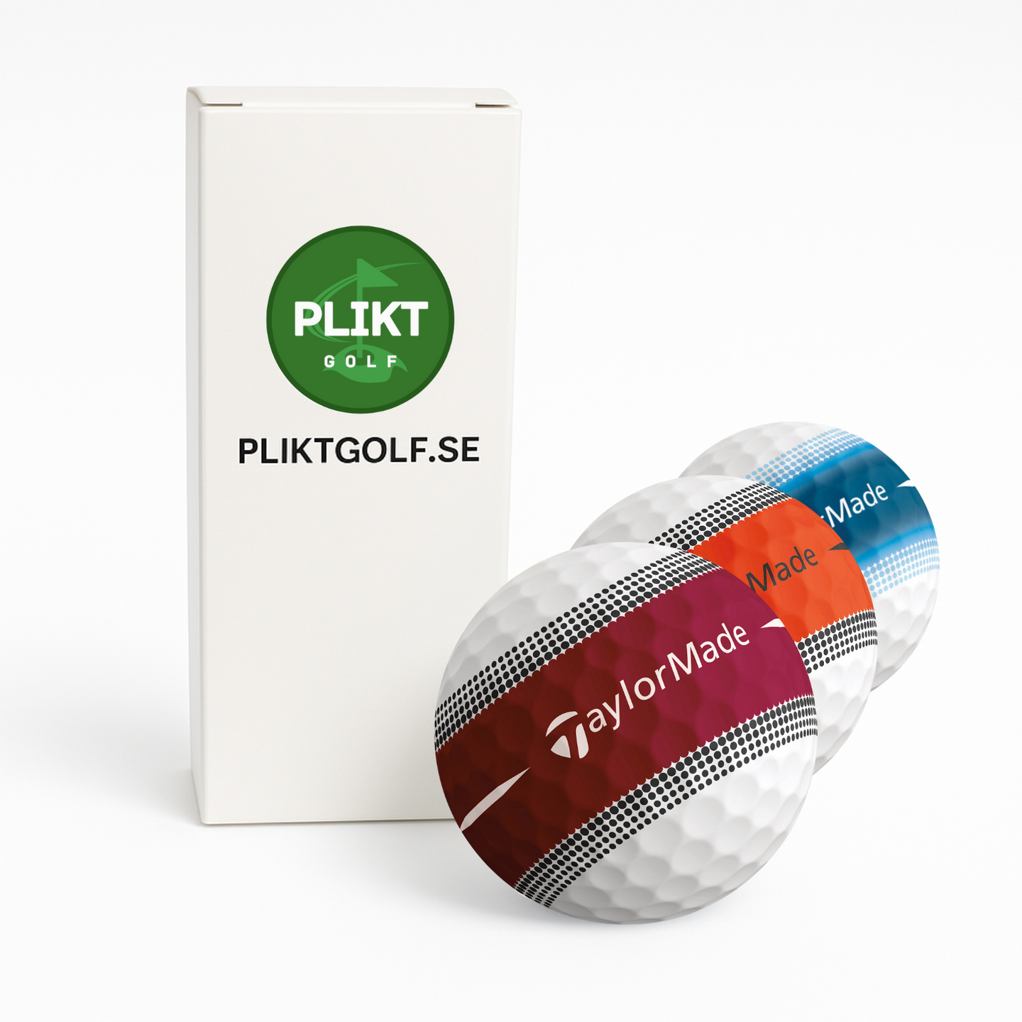TaylorMade Tour Response Stripe Röd Orange Blå 3-Pack