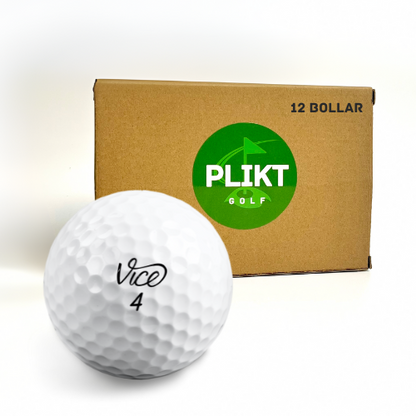 Begagnade golfbollar från Vice i 12-pack - Plikt Golf