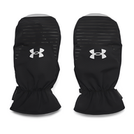 Svarta golfvantar Under Armour CGI Cart Mitt med vitt logotryck – vindtäta och fodrade vantar för vintergolf.