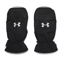 Svarta golfvantar Under Armour CGI Cart Mitt med vitt logotryck – vindtäta och fodrade vantar för vintergolf.
