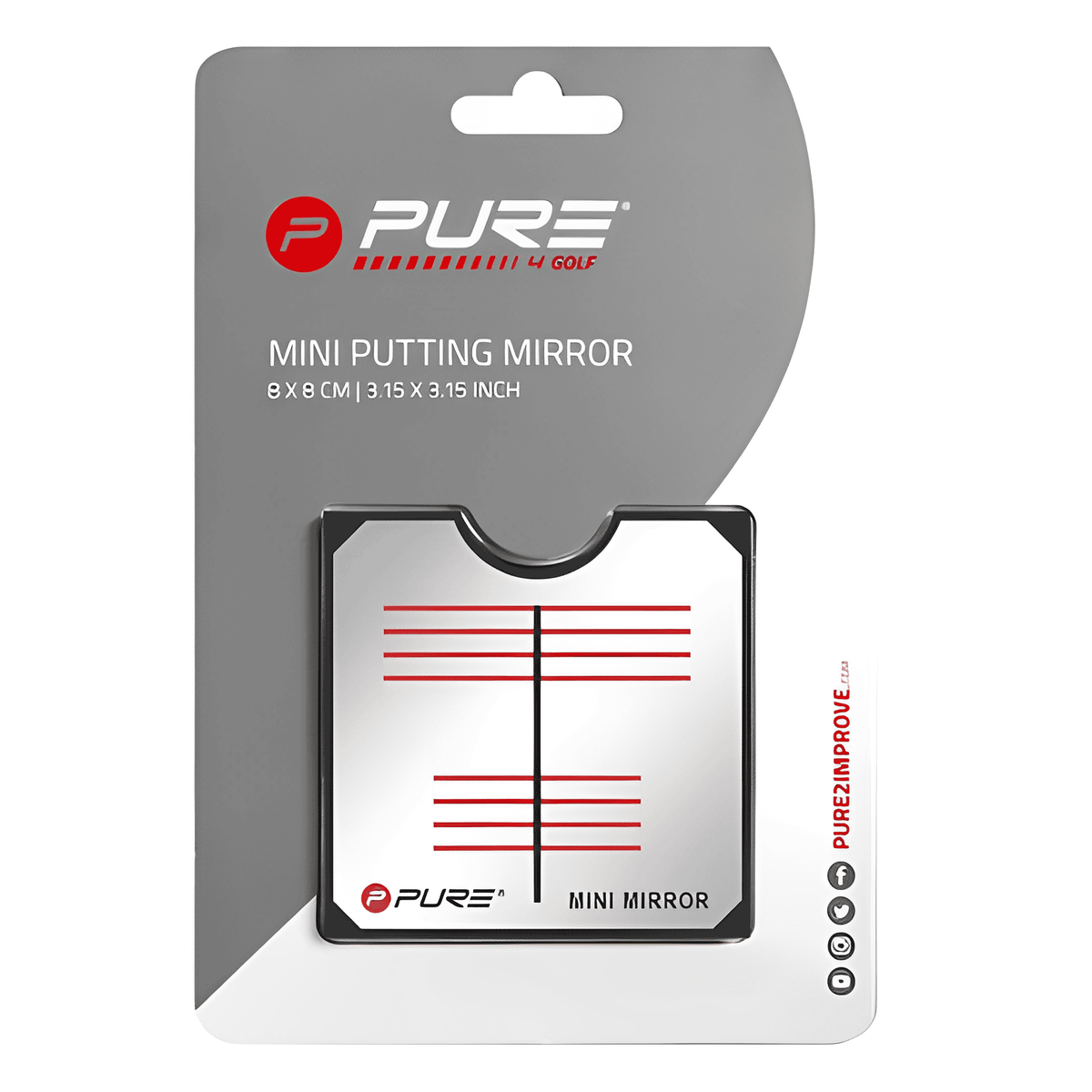 Mini Merror Mini Mirror puttspegel🏌Plikt Golf
