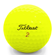 Titleist golfbollar gul