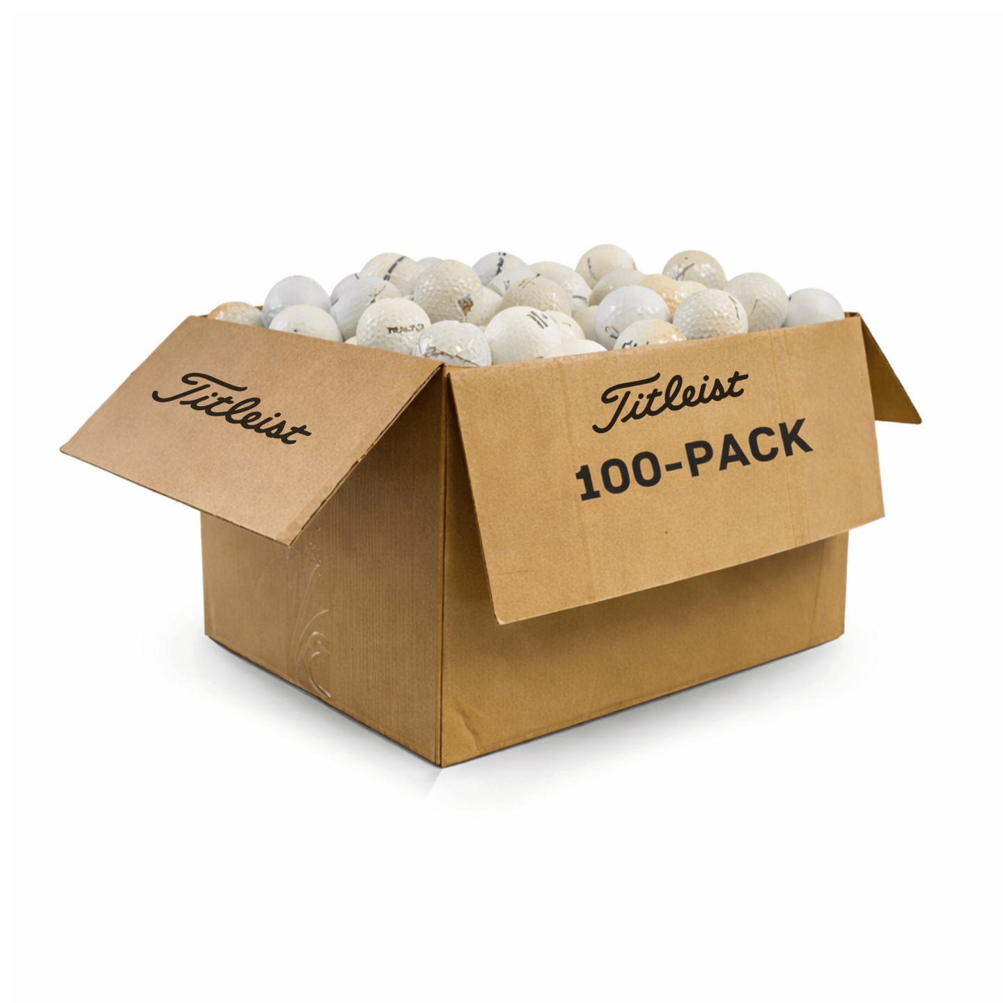Titleist övningsbollar 100-pack med förpackning