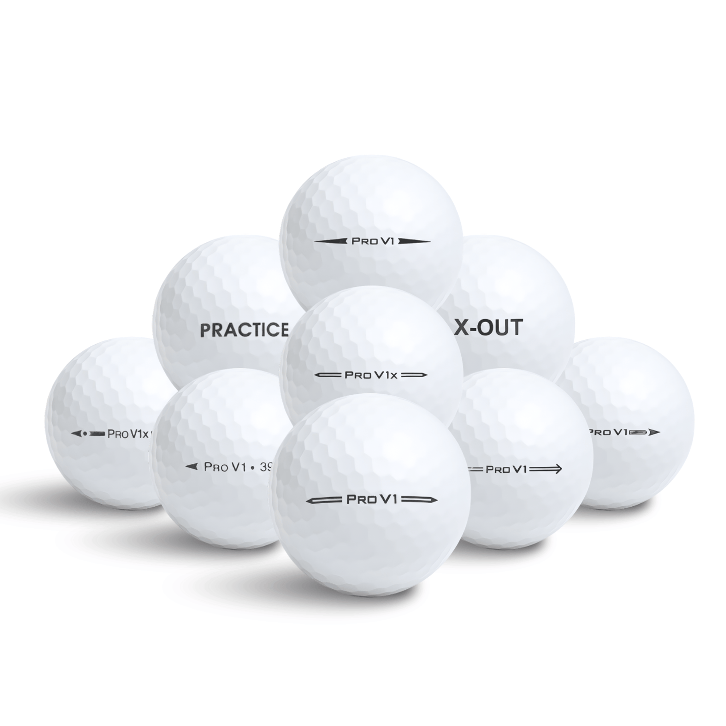 Titleist Pro V1 Mix Övningsbollar 50-Pack