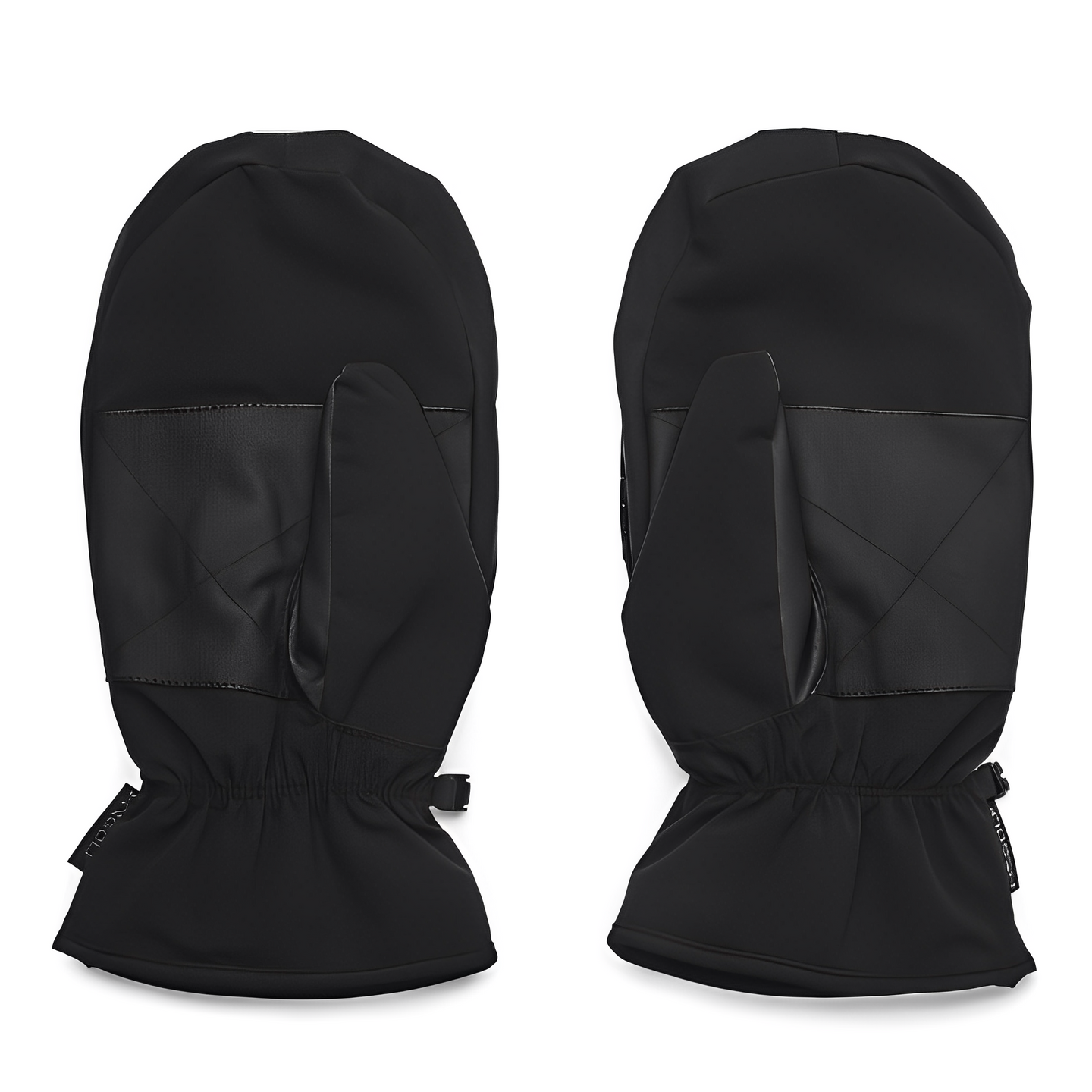 Svarta golfvantar Under Armour CGI Cart Mitt med vitt logotryck – vindtäta och fodrade vantar för vintergolf.