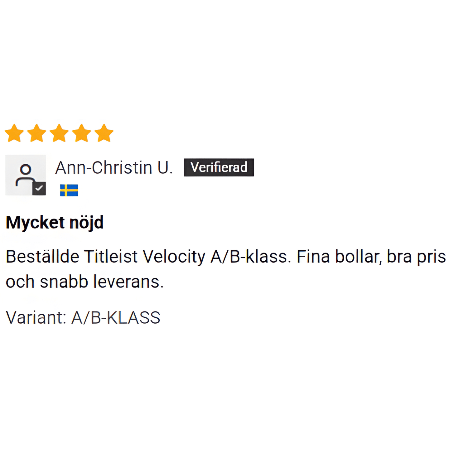 Titleist Velocity Årsförbrukning 6x12-Pack