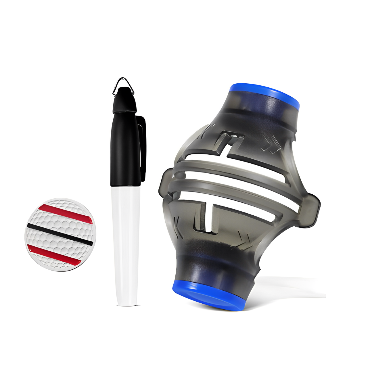 Ett alignment tool pro från golf gear för att linjera på dina golfbollarhos pliktgolf.se