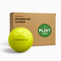 Callaway Chrome Soft / Chrome Soft X Gul 12-pack i förpackning – återvunna golfbollar hos Plikt Golf