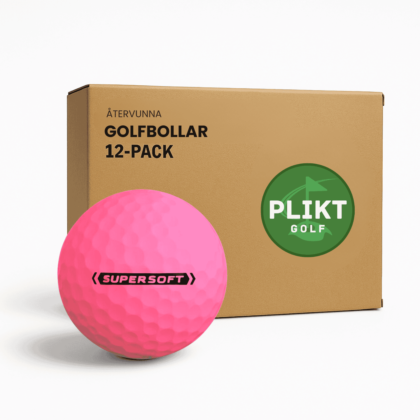 Callaway Supersoft golfbollar rosa 12-pack i förpackning