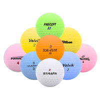 Florida Mix Färgade 12-pack återvunna golfbollar från Plikt Golf