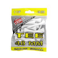 Golfpeggar 20-pack 48 mm – hållbara peggar för golfare hos Plikt Golf