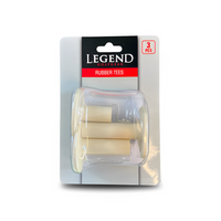 Gummipeggar med fot 3-pack – stabila peggar för golfträningsmatta hos Plikt Golf. Kommer i tre olika storlekar för att passa alla behov