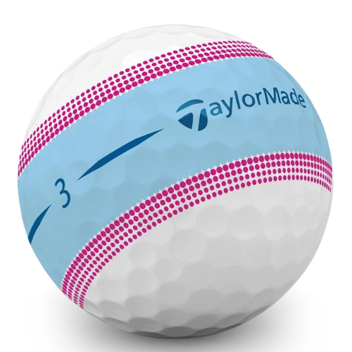 TaylorMade Tour Response Stripe Turkos/Rosa 3-Pack