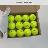 En kort video som visar ett exempel på hur våran Titleist Pro V1 Gul i A/B-Klass kan se ut.