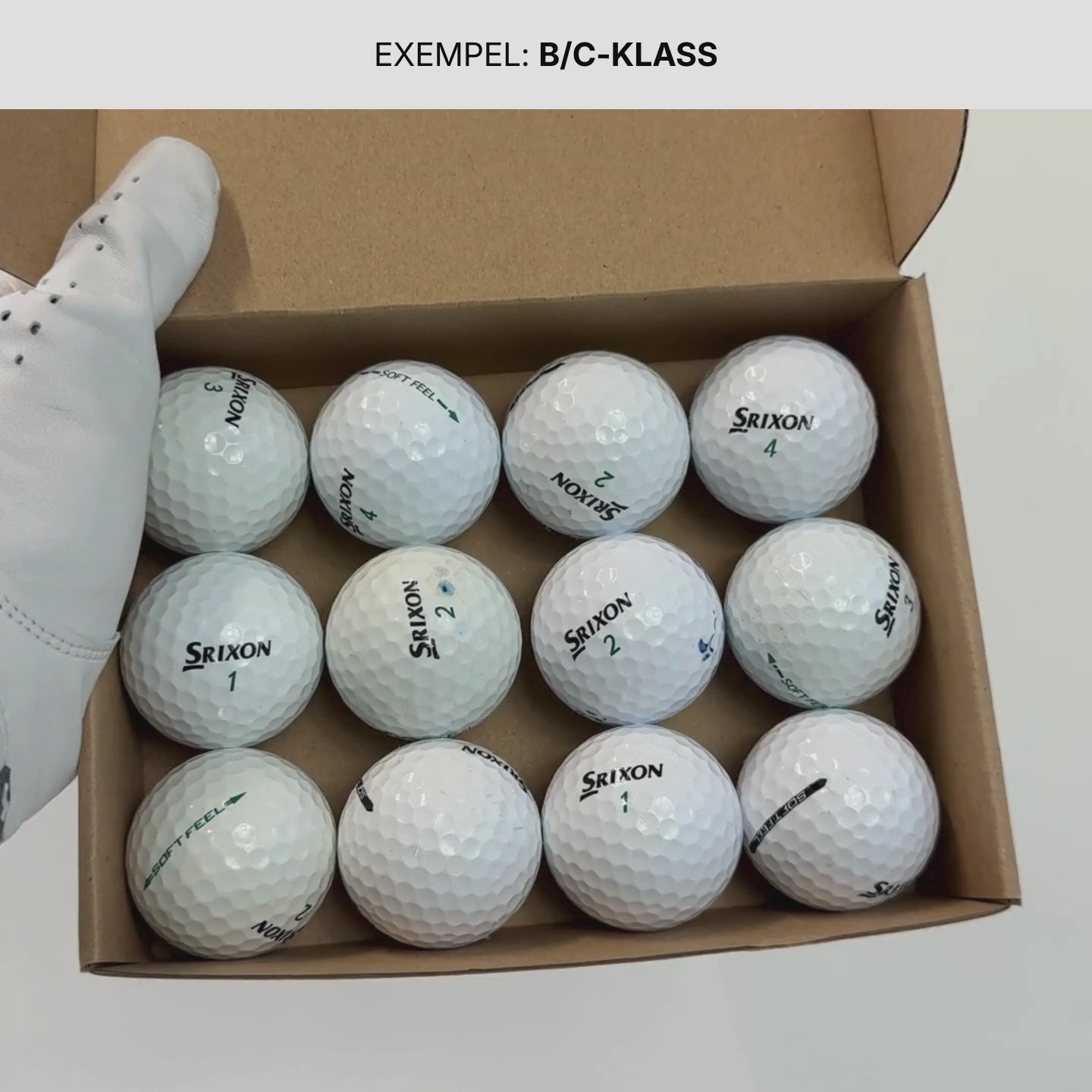 Ett exempel på hur våran Srixon Soft Feel kan se ut i B/C-Klass.