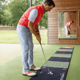 Puttmatta 0,65 x 5 m från Pure 2 Improve i användning – perfekt för inomhusgolf