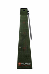 Närbild på Puttmatta 2,37 x 0,3 m Pure 2 Improve – realistisk greenyta för puttingträning hemma framifrån