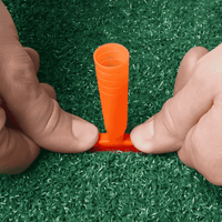 Range Tee JoBeLi på driving range-matta – perfekt för golfträning året runt