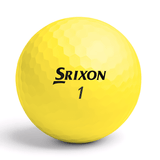 Srixon Z-Star Gul logotyp på golfboll – återvunnen premiumboll hos Plikt Golf