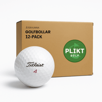 Titleist Mix 12-pack i förpackning – återvunna golfbollar hos Plikt Golf