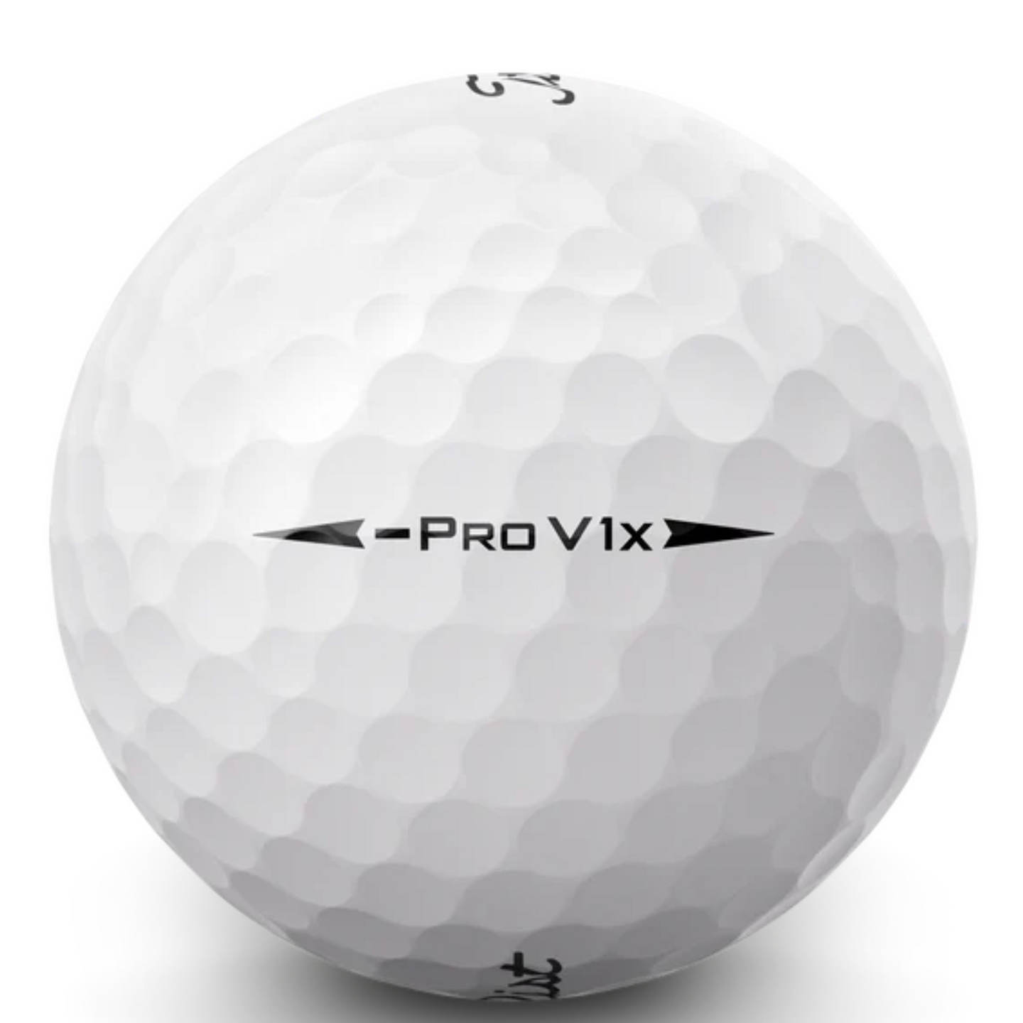 Titleist Pro V1x Left Dash logotyp på golfboll – återvunnen premiumboll från Plikt Golf