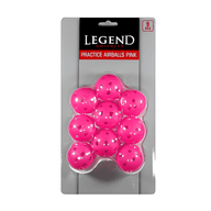 Träningsbollar rosa 9-pack med förpackning