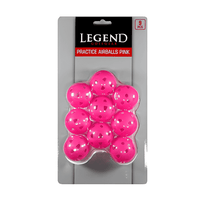 Träningsbollar rosa 9-pack med förpackning
