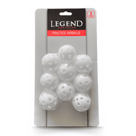 Träningsbollar golf 9-pack vita