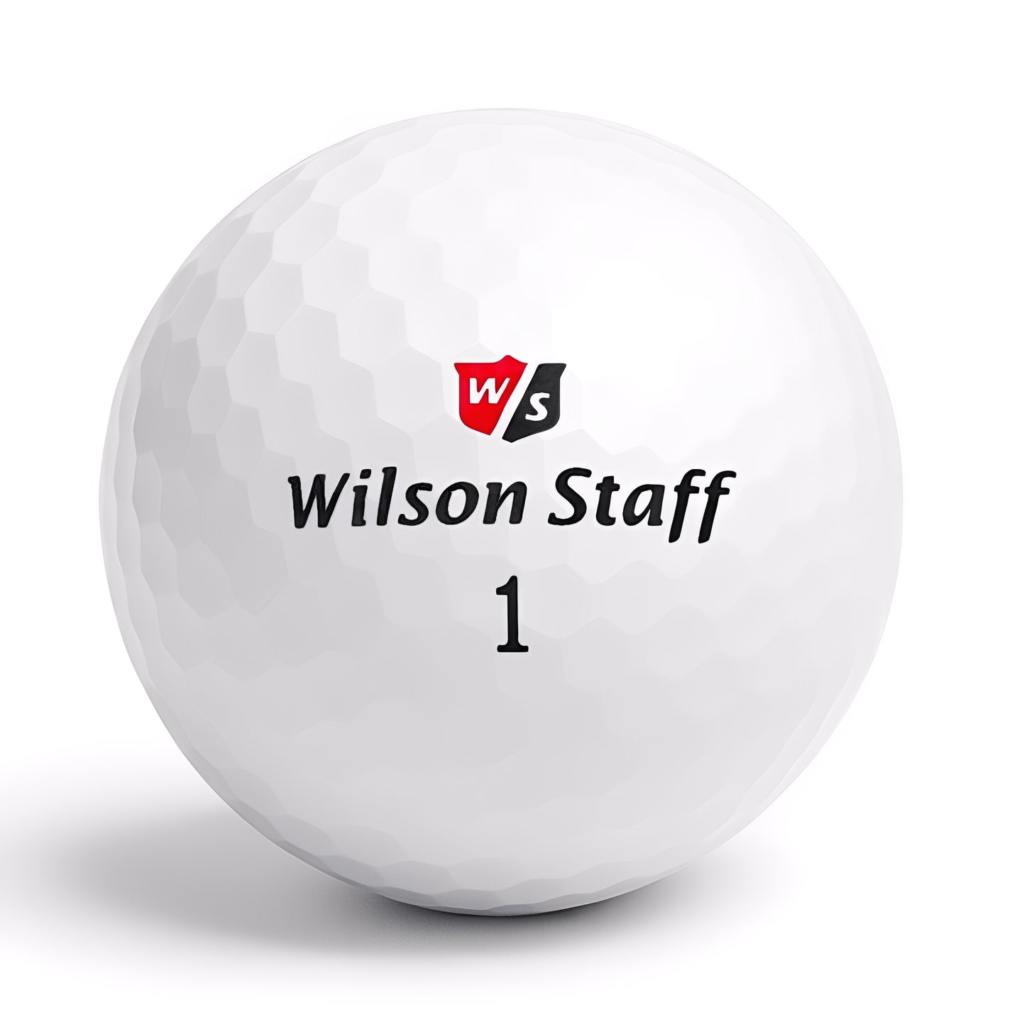 Wilson Staff DX2 Soft logotyp på golfboll – återvunnen premiumboll hos Plikt Golf