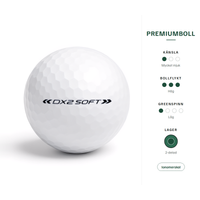 Wilson Staff DX2 Soft – egenskaper: premiumboll, mycket mjuk känsla, hög bollflykt, låg greenspinn, 2-delad, ionomerskal