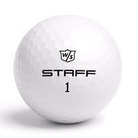 Wilson Staff Model logotyp på golfboll – återvunnen tourboll hos Plikt Golf