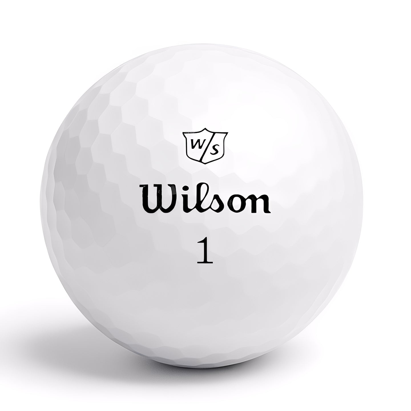 Wilson Staff Triad logotyp på golfboll – återvunnen premiumboll hos Plikt Golf